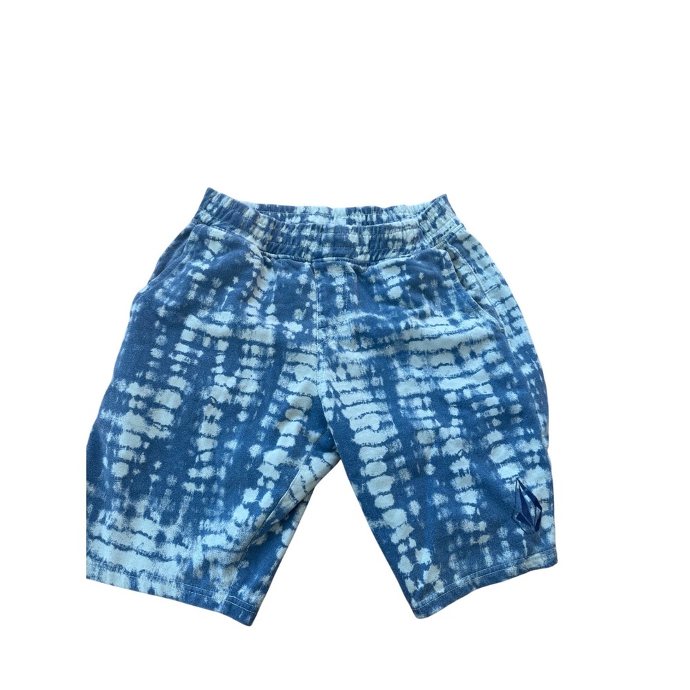 Volcom Mens Tie Dye Sweat Shorts Casual Lounge Athletic Blue Size Small